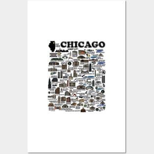 Chicago Map Posters and Art